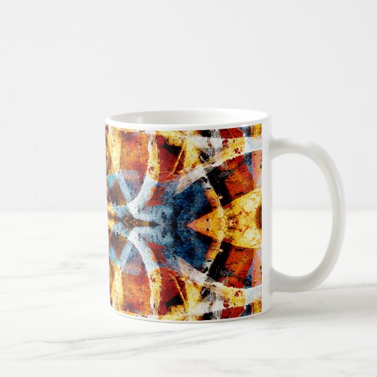 Abstract graffiti-patroon koffiemok (Rechts)