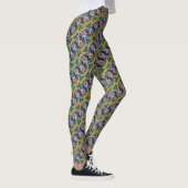 Abstract graffiti-patroon leggings (Rechts)