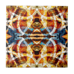 Abstract graffiti-patroon tegeltje