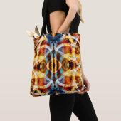 Abstract graffiti-patroon tote bag (Dichtbij)