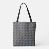 Abstract graffiti-patroon tote bag (Achterkant)