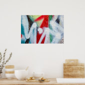 abstract graffiti poster (Keuken)