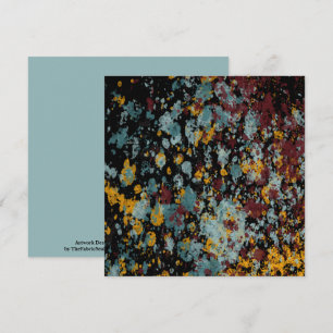Abstract Graffiti Spatverf Kunst op Zwart Kaart