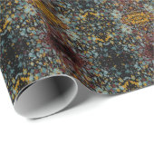 Abstract Graffiti Splatter Painting Art On Black Cadeaupapier (Rol Hoek)