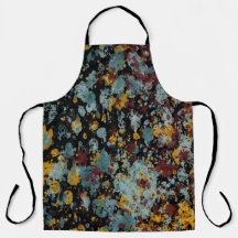 Abstract Graffiti Splatter Painting Art On Black