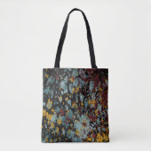 Abstract Graffiti Splatter Painting Art On Black  Tote Bag (Voorkant)