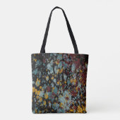 Abstract Graffiti Splatter Painting Art On Black  Tote Bag (Achterkant)