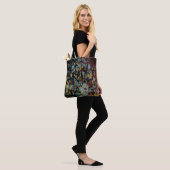 Abstract Graffiti Splatter Painting Art On Black  Tote Bag (Op model)