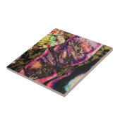 Abstract Graffiti Zee Sediment Agate Macro Tile Tegeltje (Zijkant)