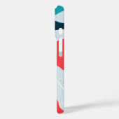 Abstract graffitipatroon gepersonaliseerd monogram Case-Mate iPhone case (Achterkant / Links)