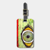 Abstract grafisch bagagelabel (Voorkant verticaal)