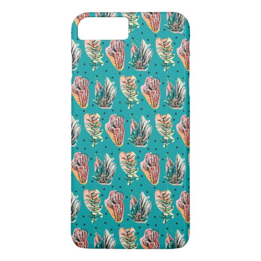 Abstract Grafisch Cactus Succulent Patroon Case-Mate iPhone Case (Achterkant)
