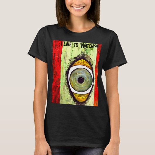 Abstract grafisch oog t-shirt (Voorkant)