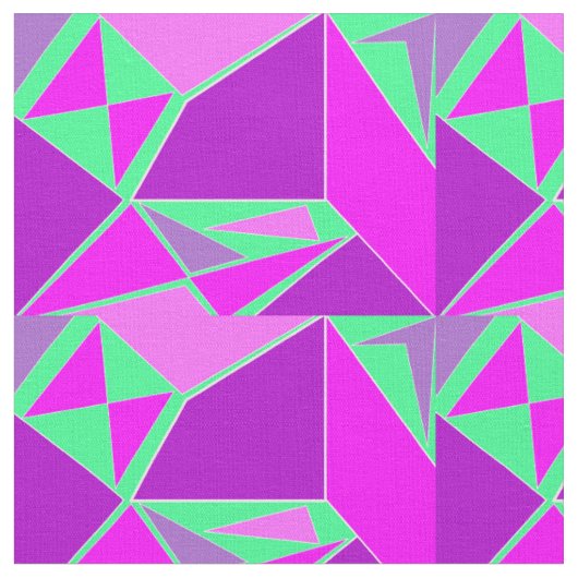 Abstract grafisch - paars groen ontwerp stof (Close Up)