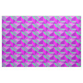 Abstract grafisch - paars groen ontwerp stof (Fat Quarter)
