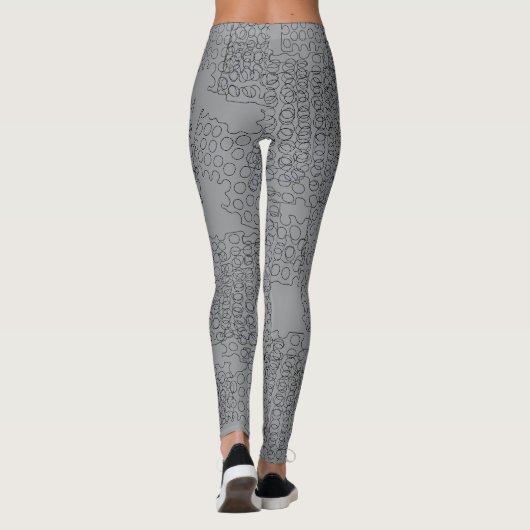 Abstract grafisch patroon leggings (Achterkant)