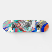 Abstract grafisch skateboard voor Zebra (Horizontaal)