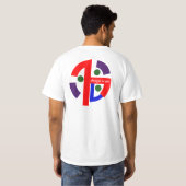 Abstract grafisch T-shirt (Achterkant volledig)