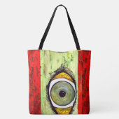 Abstract grafisch tote bag (Achterkant)