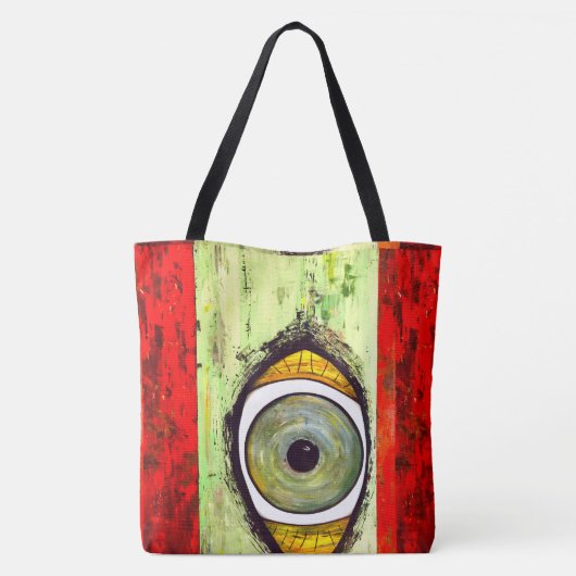 Abstract grafisch tote bag (Achterkant)