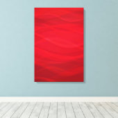 Abstract grafisch triptiek canvas in scharlakenroo afdruk (Insitu (Houten vloer))