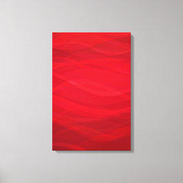 Abstract grafisch triptiek canvas in scharlakenroo afdruk
