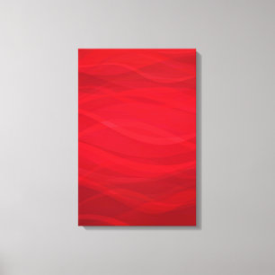 Abstract grafisch triptiek canvas in scharlakenroo afdruk