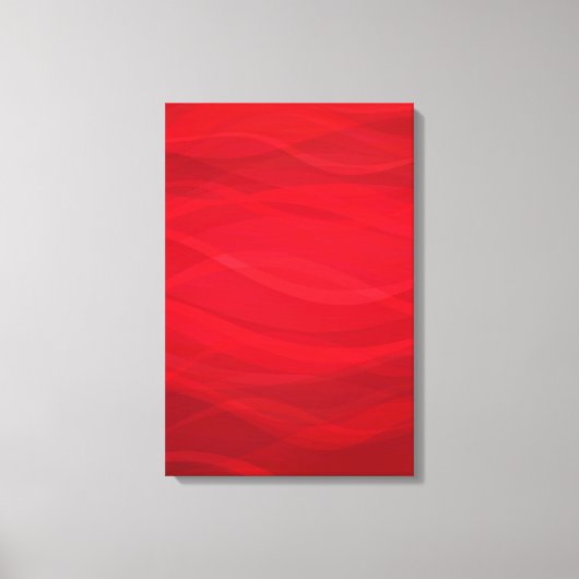 Abstract grafisch triptiek canvas in scharlakenroo afdruk (Voorkant)