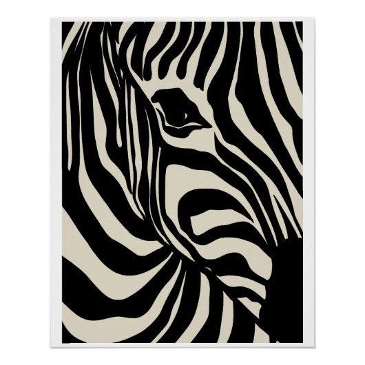 Abstract & grafische affiche Fluid Zebra Stripes Perfect Poster (Voorkant)