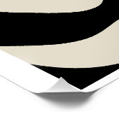 Abstract & grafische affiche Fluid Zebra Stripes Perfect Poster (Hoek)