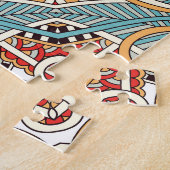 Abstract Graphical Herhaal Wallpaper Legpuzzel (Zijkant)