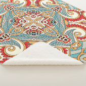 Abstract Graphical Herhaal Wallpaper Sherpa Deken (3/4)