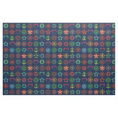 Abstract, grappig, vormen, retro stof (Fat Quarter)