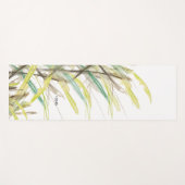 Abstract gras Waterverf met de hand geverfd Yogamat (Voorkant (horizontaal))