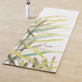 Abstract gras Waterverf met de hand geverfd Yogamat