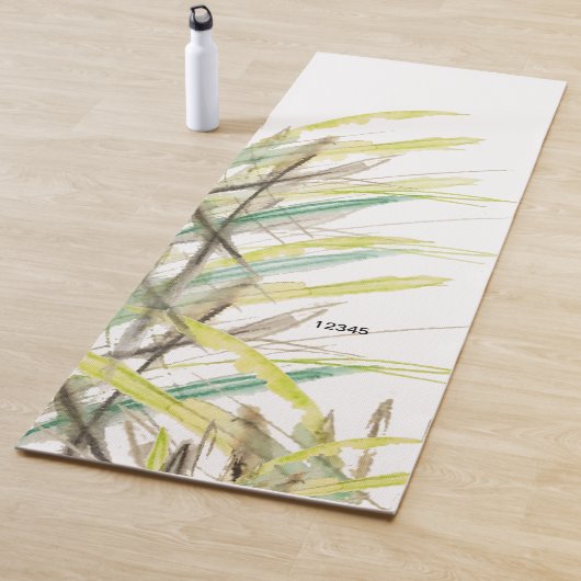 Abstract gras Waterverf met de hand geverfd Yogamat (In situ)