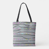 ABSTRACT GRAY TOTE BAG (Achterkant)