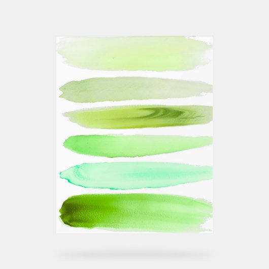 Abstract Green Brush Art – Fresh Minimal Decor  (Voorkant)