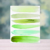 Abstract Green Brush Art – Fresh Minimal Decor  (Neutraal)