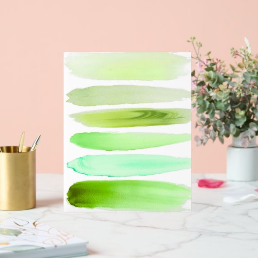 Abstract Green Brush Art – Fresh Minimal Decor  (Huwelijk)