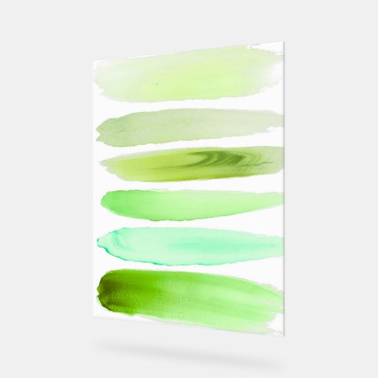 Abstract Green Brush Art – Fresh Minimal Decor  (Hoek)
