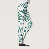Abstract Green Foliage Leggings (Rechts)
