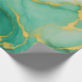 Abstract Green Marble Cadeaupapier (Hoek)