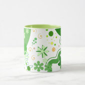 Abstract Green Shapes & Contemporary Style Mok (Midden)