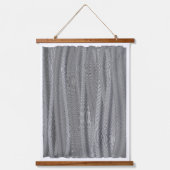 Abstract Greyscale Geometric Pattern Tapestry  Hangend Wandkleed (Voorkant)