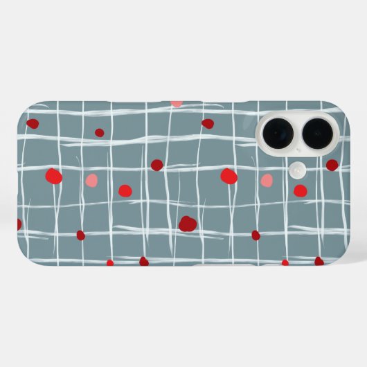 Abstract Grid Pattern Phone Case (Achterkant (horizontaal))