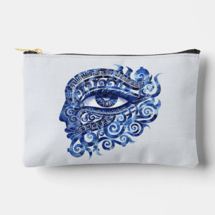 Abstract Griekse Boze Oog Met Griekse Sleutel Etui