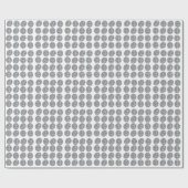 Abstract grijs bladpatroon cadeaupapier (Vlak)