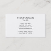 Abstract grijs, bruin en wit patroon visitekaartje (Achterkant)