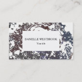 Abstract grijs, bruin en wit patroon visitekaartje (Voorkant)